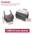 10-Pack U-Shape Chair Leg Caps 19/22/25mm Non-Slip Floor Protectors Furniture Leg Caps QXL 22mm black 10pcs