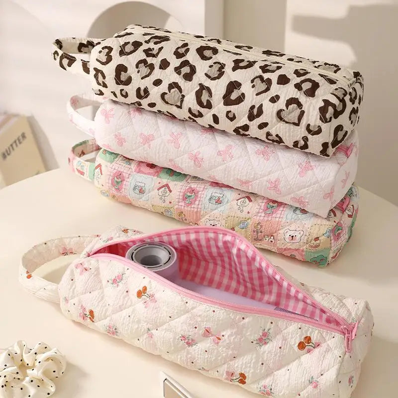 Hair Dryer Organizer Bag | Suede Storage Bag for Styling Tools Hair Tool Storage Bag QXL