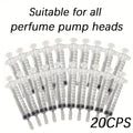 20-Pack 10ml Perfume Transfer Syringes | Cosmetic Refill Tool Cosmetic Transfer Syringe QXL Plastic 20pcs 10ml