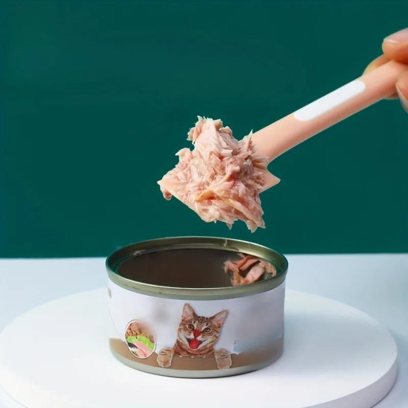 Long Handle Pet Spoon for Wet Food Mixing & Feeding | Cats & Dogs Pet Feeding Spoon QXL