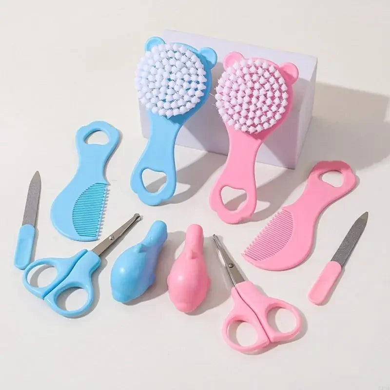 5-Piece Baby Grooming Kit – Brush, Comb & Nail Trimmer Set Baby Grooming Kit QXL