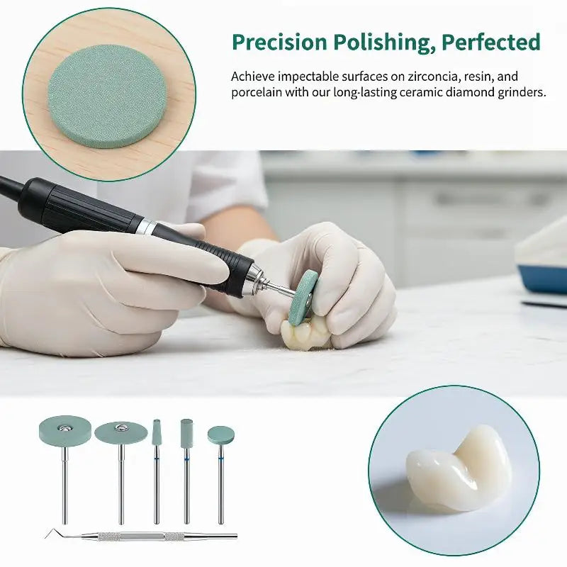 Green Diamond Polishing Stone Grinder 2.35mm Shank Coarse Grit Diamond Grinding Bit QXL