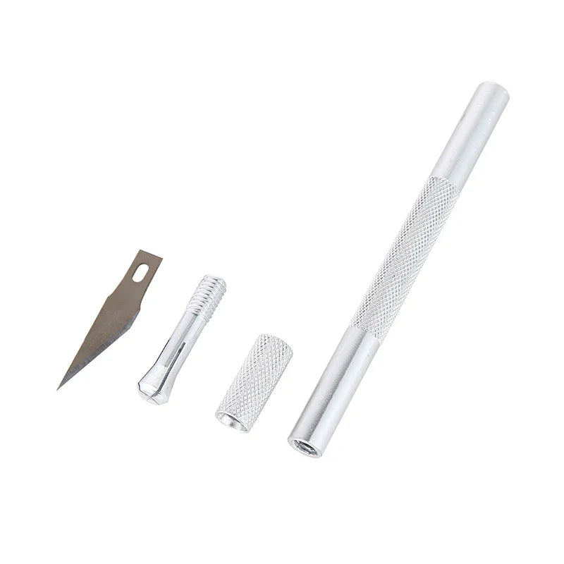 10-Pc Craft Knife Set + 40 Blades | #11 Precision Cutter Kit Craft Knife Set QXL