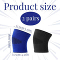 2-Pack Kids Knee Pads for Sports | Size M Blue & Black Kids Knee Pads QXL 2Pairs BIack- Blue