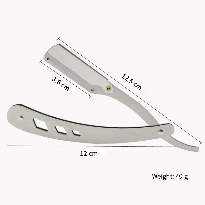 Antique Black Folding Straight Razor Handle | Barber Shaving Tool Folding Straight Razor QXL