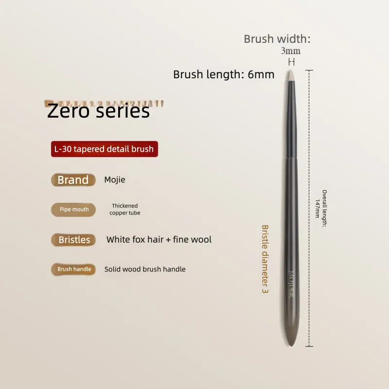 L30 Tapered Detail Eyeshadow Brush | Goat Hair Blending Eyeshadow Blending Brush QXL L30
