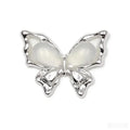 3D Butterfly Hollow Alloy Nail Charms | Luxury Nail Jewels 2pc Nail Art Charm QXL white