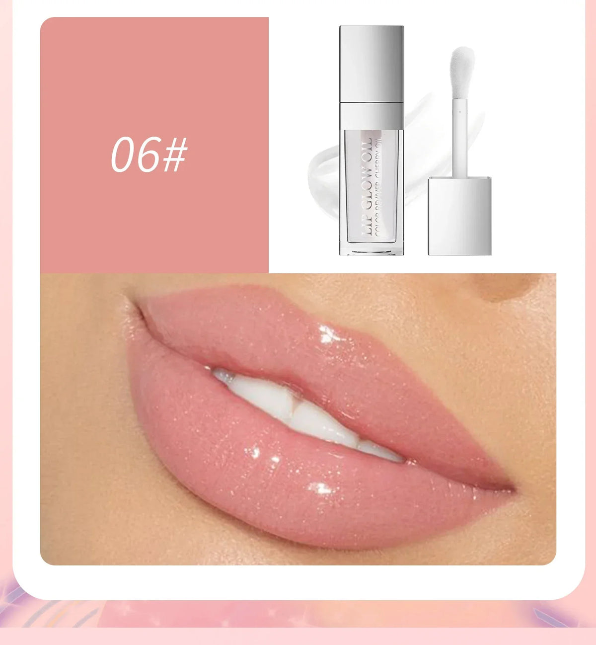 Hellokiss Lip Glow Oil 8ml | Cherry Glossy Moisturizing Lip Oil Lip Glow Oil QXL 06