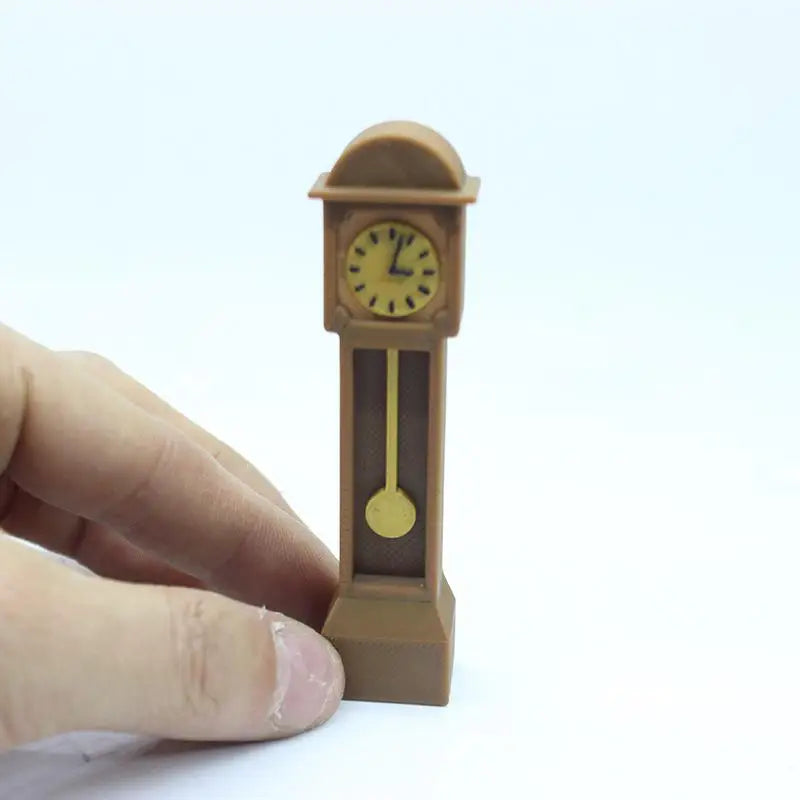 Miniature Grandfather Floor Clock | 1:12 Dollhouse Scale Model Dollhouse Miniature QXL