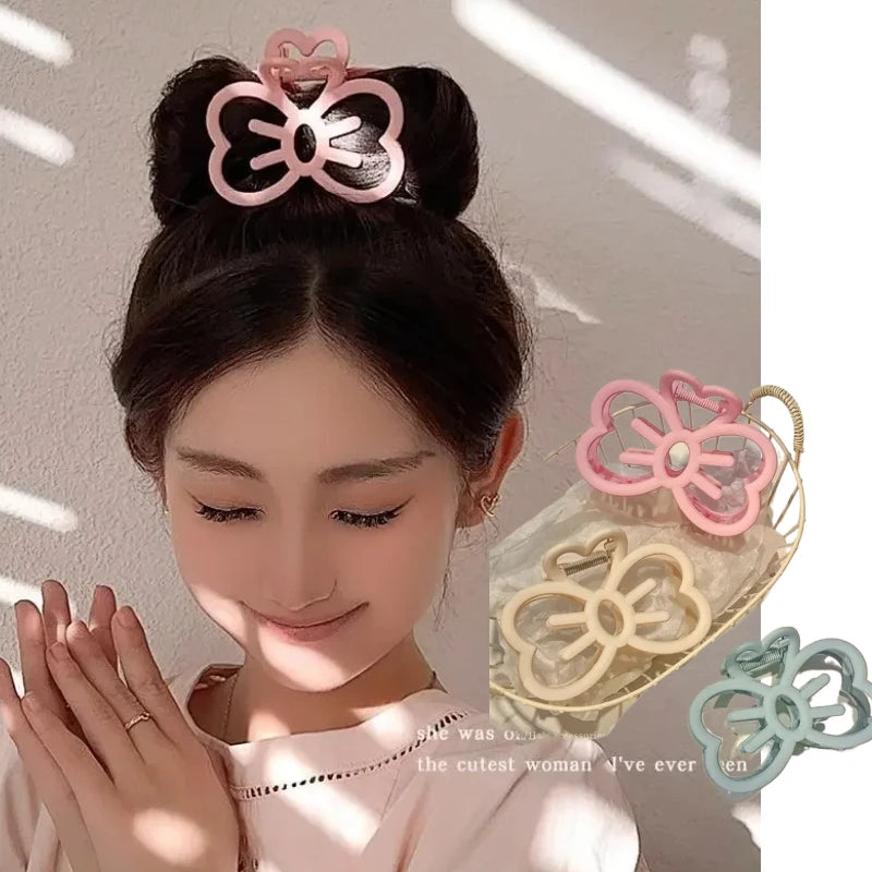 Sweet Candy Bow Claw Hair Clip | Fashion Crab Clip for Women Claw Hair Clip QXL