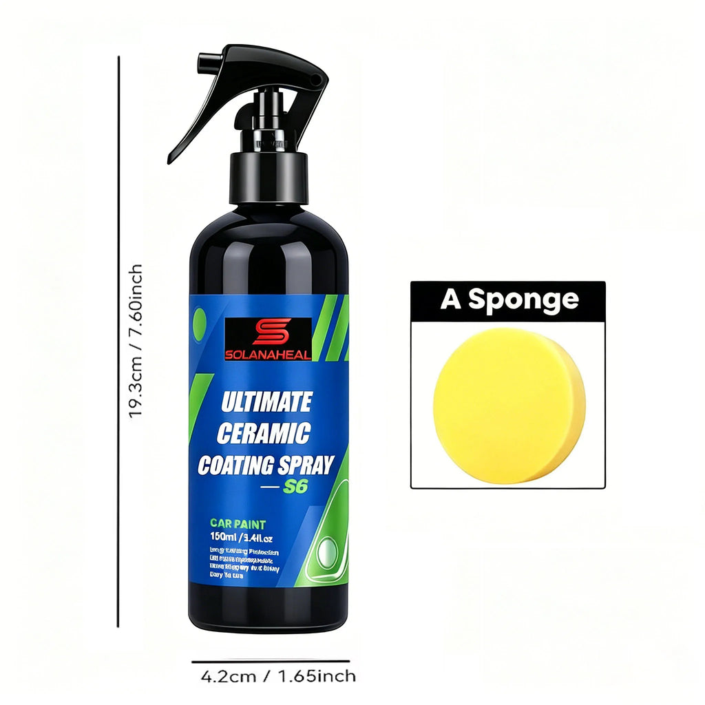 Ceramic Coating Spray S6 150ml | Hydrophobic Car Paint Sealant Ceramic Car Coating QXL Default Title
