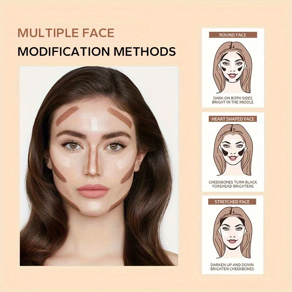 Beauty Glazed Double-Ended Highlighter & Contour Stick Contour Highlighter Stick QXL