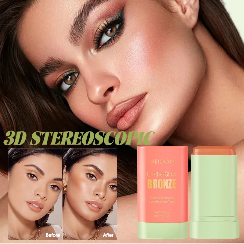 Waterproof Blush Stick | Contour & Brighten – 3 Shades Blush Stick QXL