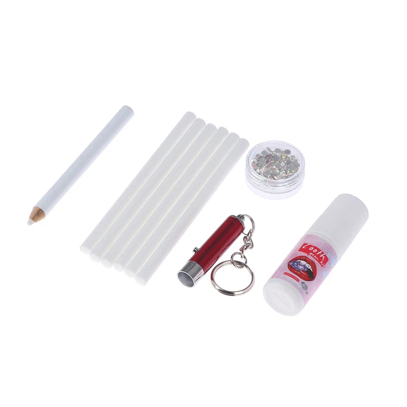 DIY Tooth Gem Kit with Curing Light & Glue | AACAR Set Tooth Gem Kit QXL