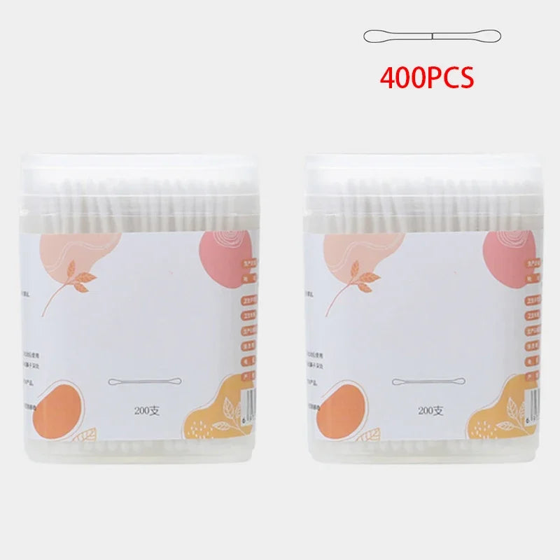 400-Pack Baby Cotton Swabs | Organic, BPA-Free, Biodegradable Baby Cotton Swabs QXL B293 A