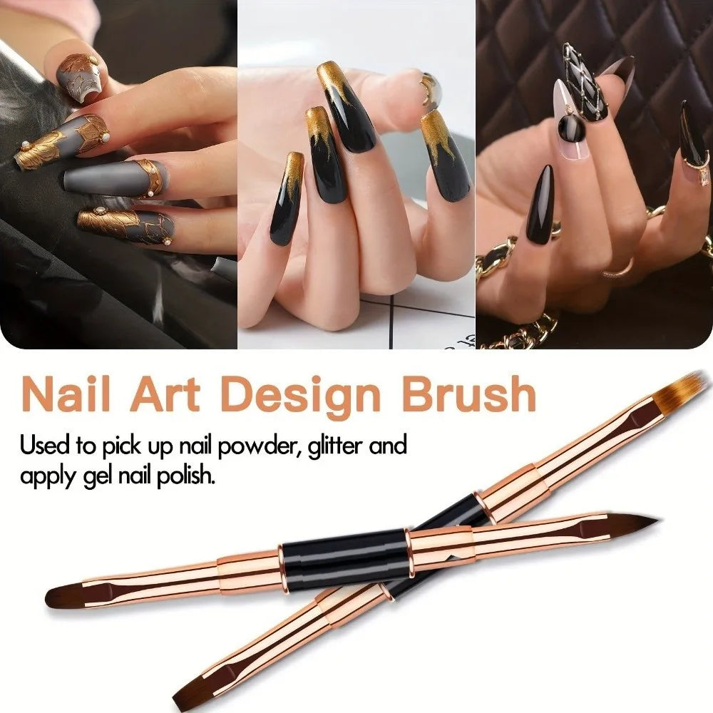 5-Piece Nail Art Brush Set | Liner, Detail & 3D Design Pens Nail Art Brush Set QXL