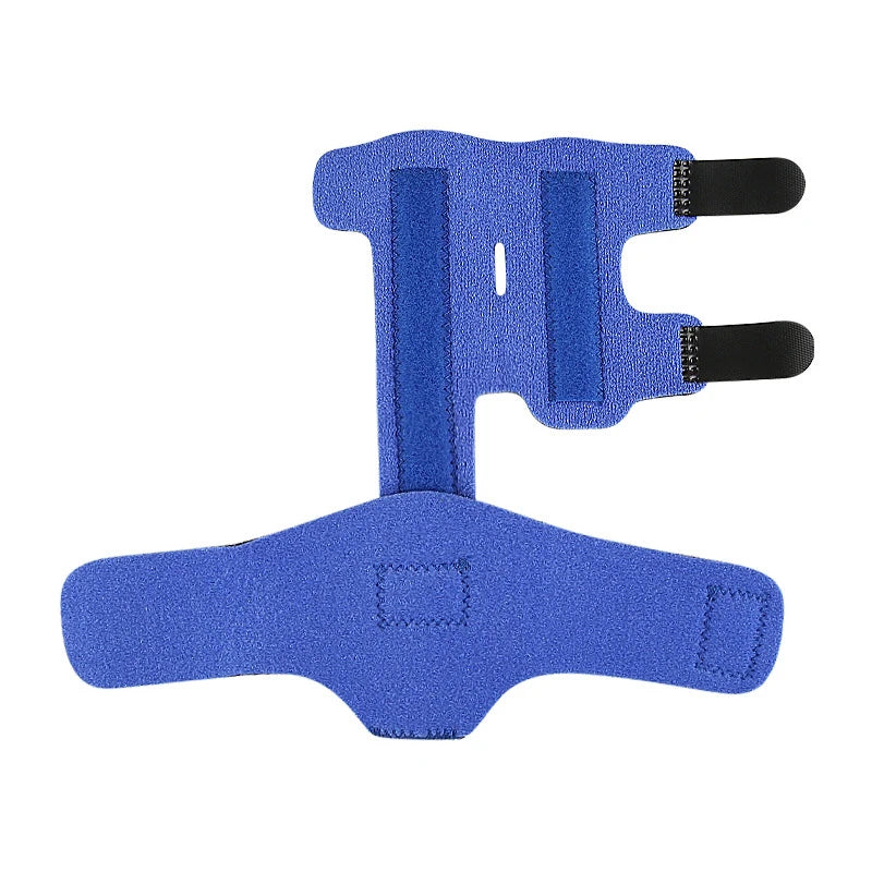 Adjustable Two-Finger Splint Brace | Mallet & Bent Finger Support Finger Splint Brace QXL Blue