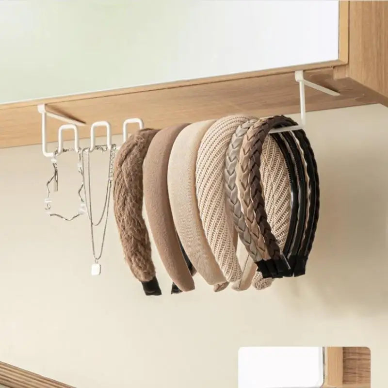 Over-Cabinet Hanging Storage Rack | No-Drill Bathroom Organizer Cabinet Hanging Organizer QXL