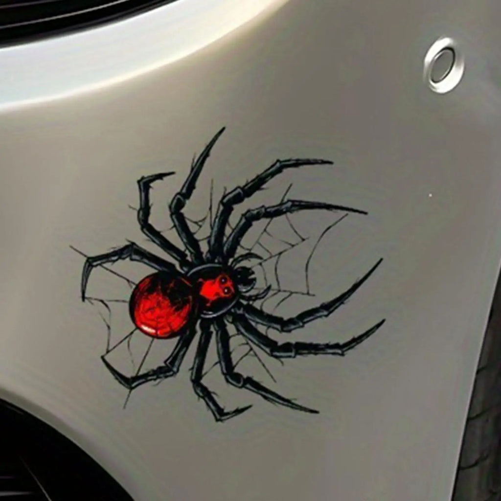 Spider Motorcycle Vinyl Decal | Waterproof 3D Gothic Sticker Motorcycle Vinyl Decal QXL
