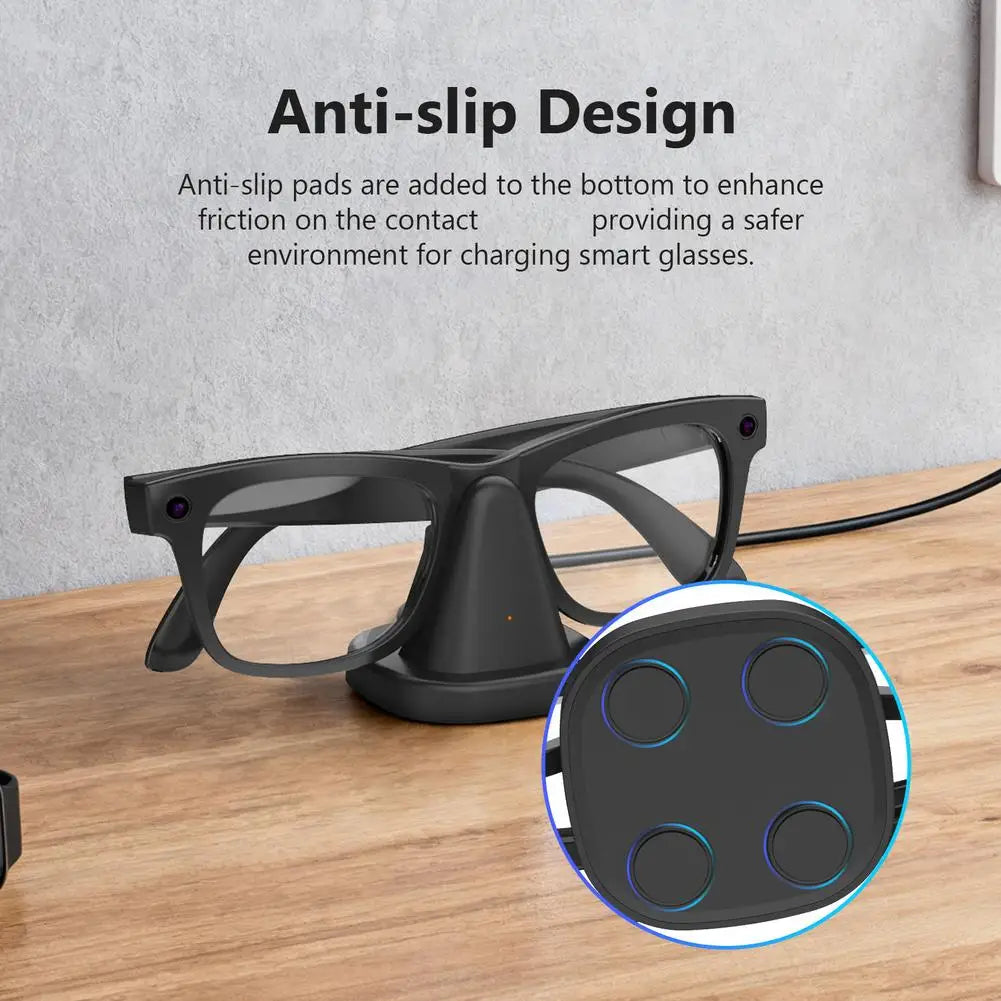 Fast Wireless Charging Dock for Ray-Ban Meta Smart Glasses Wireless Charging Dock QXL