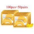 50-Pair Gold Collagen Eye Masks – Hydrating Anti-Aging Patches Eye Mask Patches QXL 100pcs(50pairs)