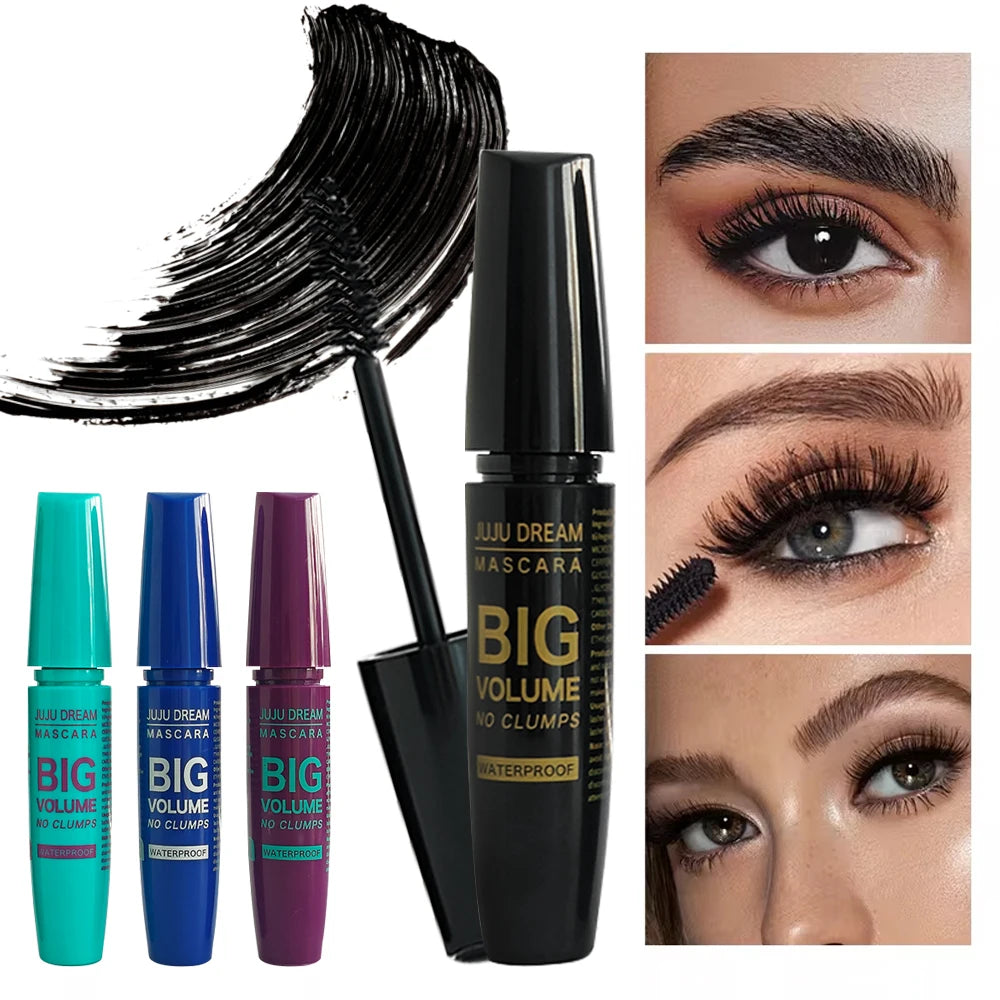 JUJU Dream 4D Black Waterproof Fiber Mascara – Volume & Length Fiber Mascara QXL