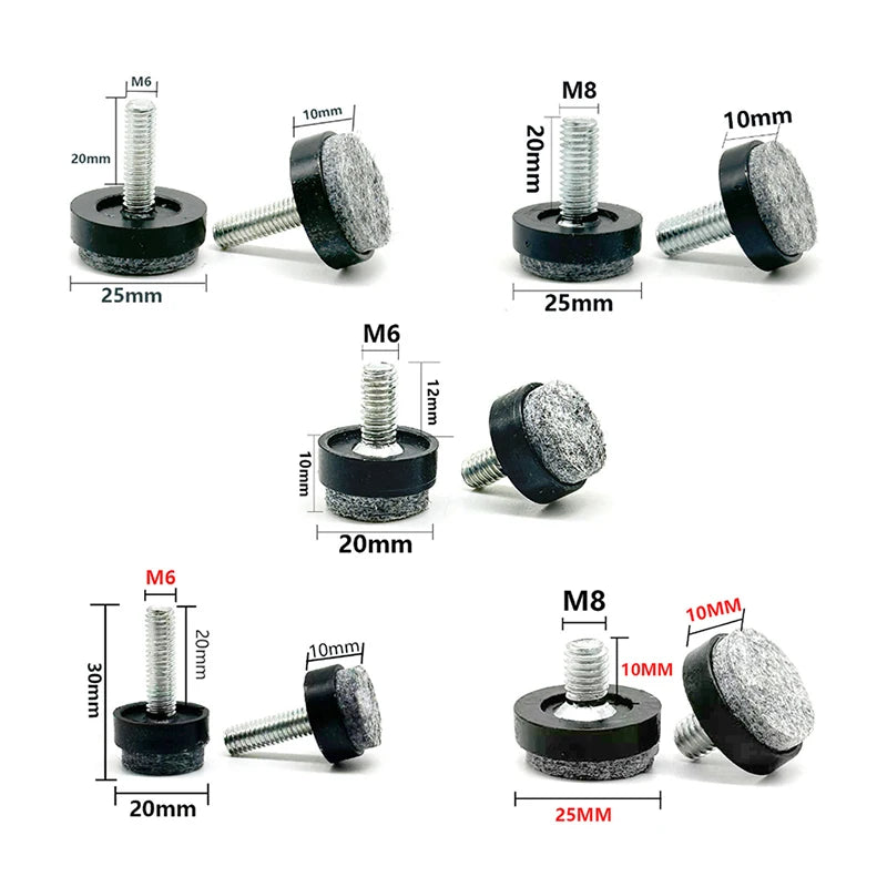 Adjustable Felt Furniture Leveling Pads M6 M8 – 4/8 Pack Furniture Leveling Pads QXL
