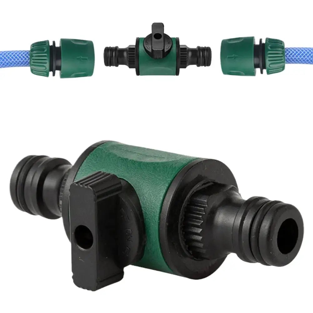 Garden Hose Quick Connector with Shut-Off Valve | ABS Fitting Hose Quick Connector QXL