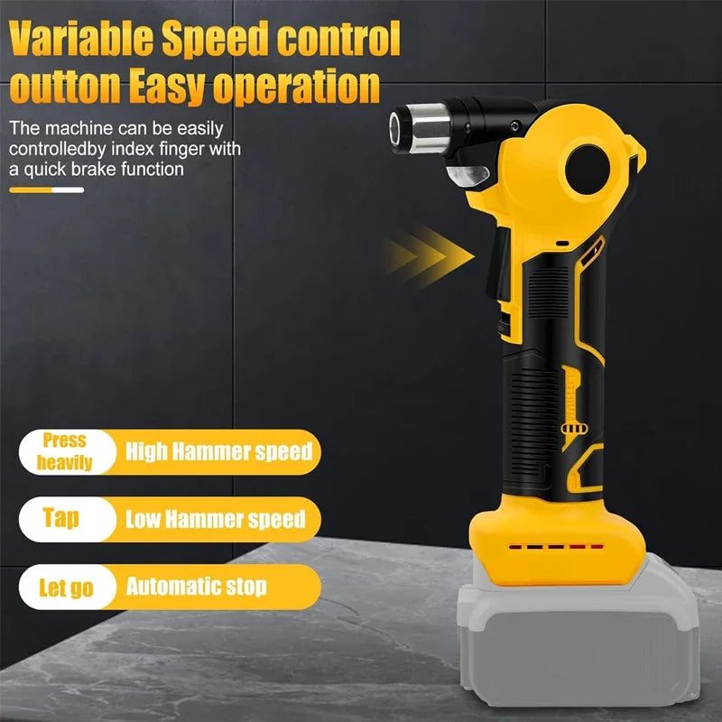 Dreamburgh Electric Nail Hammer | LED, 0–90° Adjustable, Magnetic Electric Nail Hammer QXL