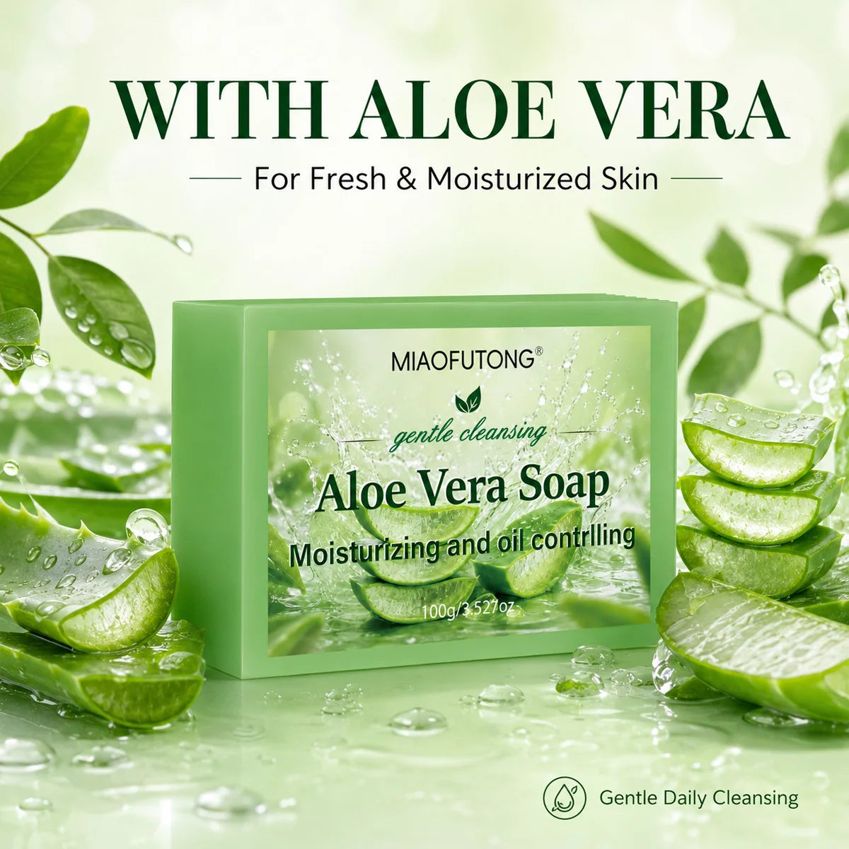 Aloe Vera Glycerin Bar Soap – Moisturizing Body Cleanser Moisturizing Bar Soap QXL Default Title