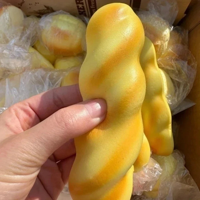 Squishy Twisted Dough Fidget Toy | Soft Bread Squeeze Toy Squishy Fidget Toy QXL
