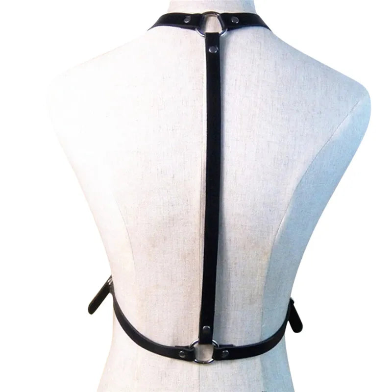 Adjustable PU Leather Chest Harness Belt | Unisex Punk Style Body Chest Harness QXL