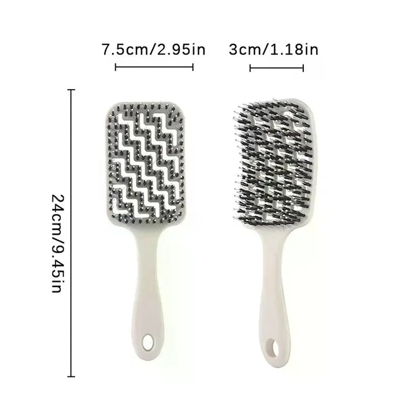 Boar Bristle Detangling Hair Comb | Anti-Static Scalp Brush Boar Bristle Hair Comb QXL