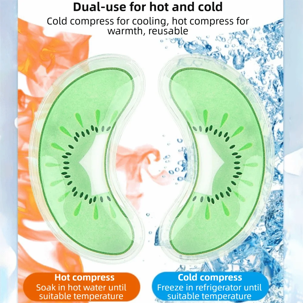 Fruit Design Hot & Cold Gel Eye Compress Pad | Reusable Gel Eye Compress QXL