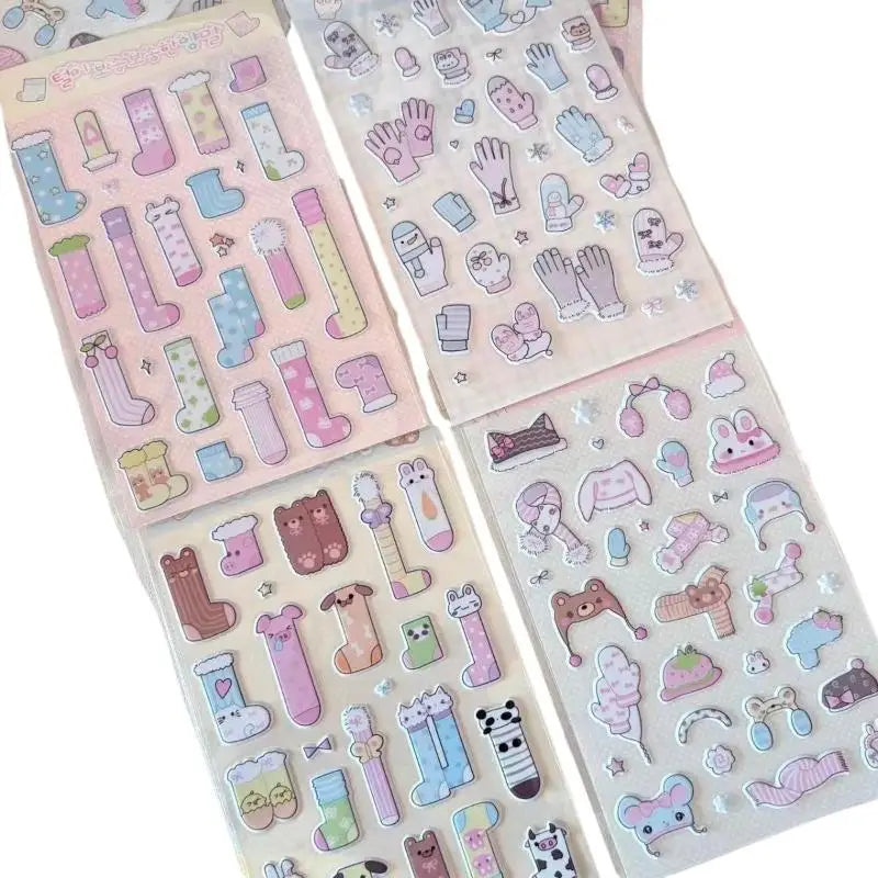 3D Foam Winter Stickers – DIY Scrapbook, Laptop & Journal DIY Craft Stickers QXL
