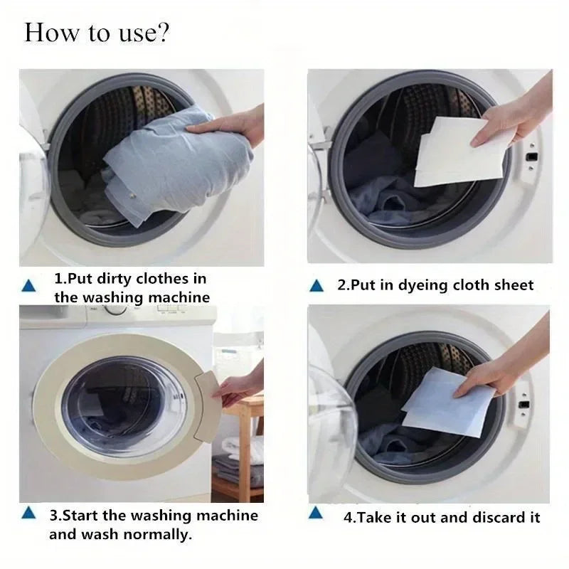 30-Pack Color Catcher Sheets | Anti-Bleed Laundry Sheets Laundry Color Catchers QXL