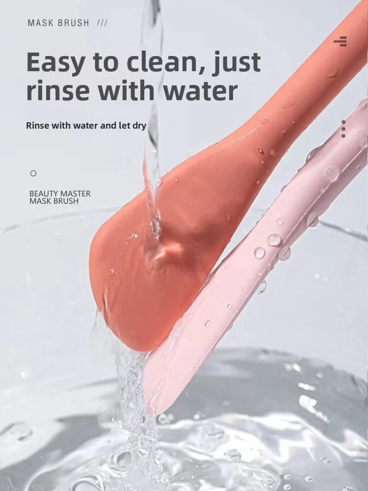 Double-Headed Silicone Face Cleansing & Mask Brush Silicone Face Brush QXL