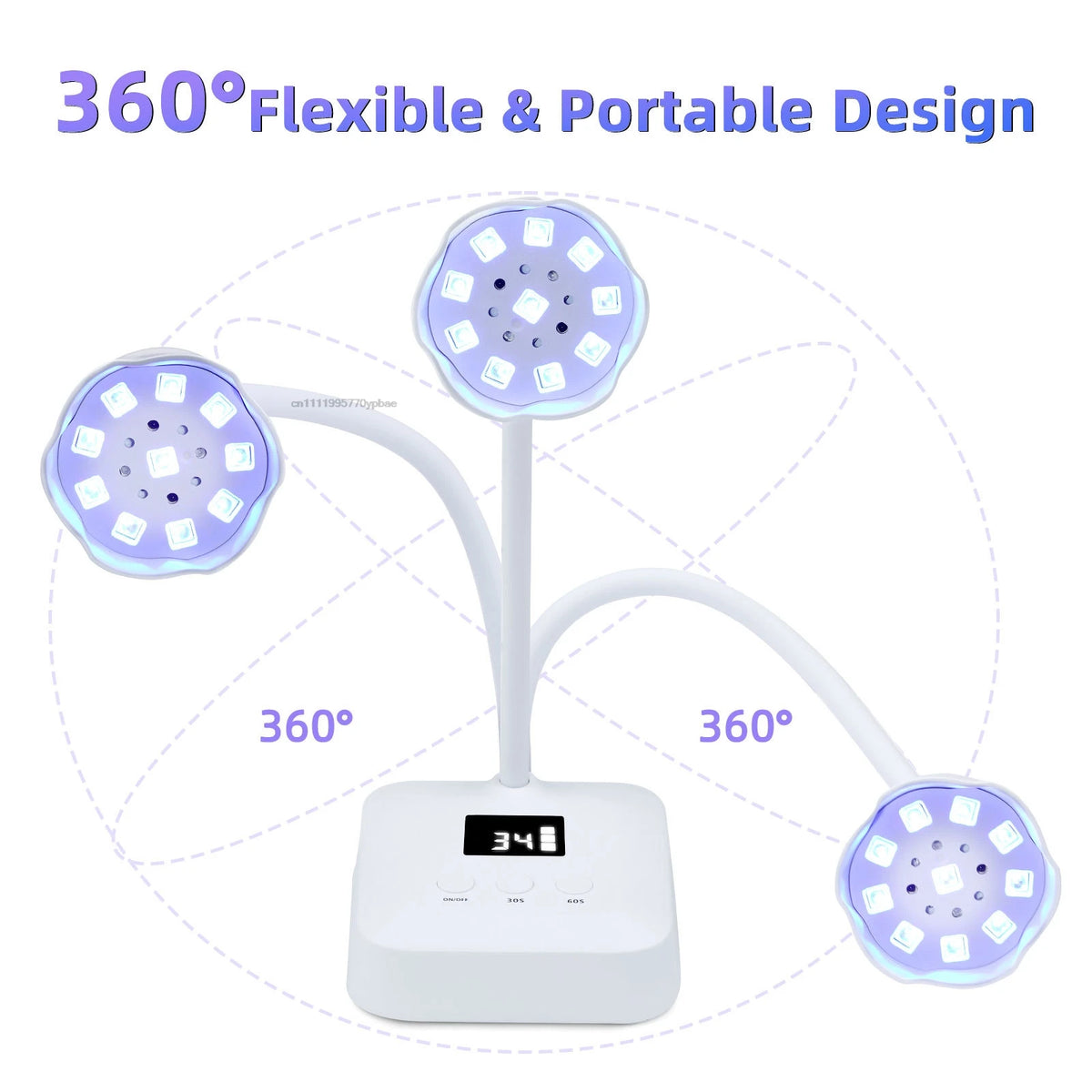Portable USB UV LED Nail Lamp | Japanese Lotus Gel Dryer UV LED Nail Lamp QXL