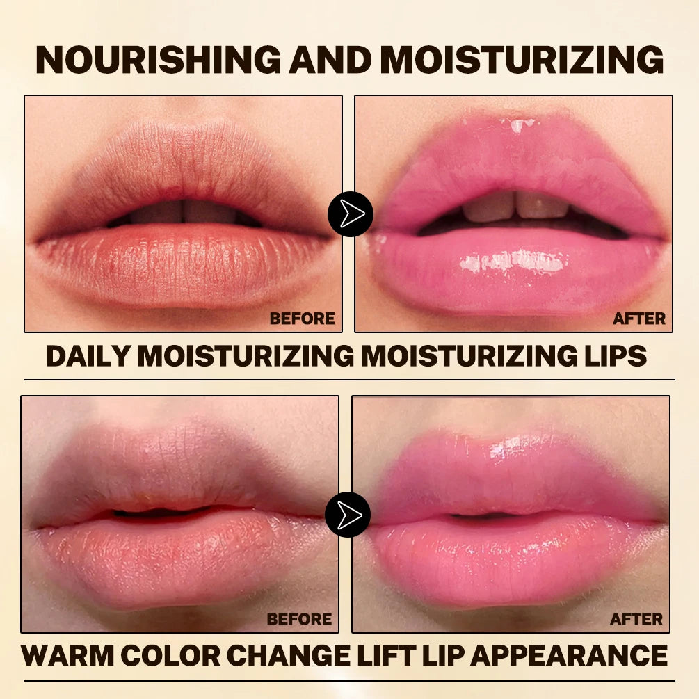 QiBest Color Changing Glitter Lipstick | Moisturizing Lip Stain Color Changing Lipstick QXL