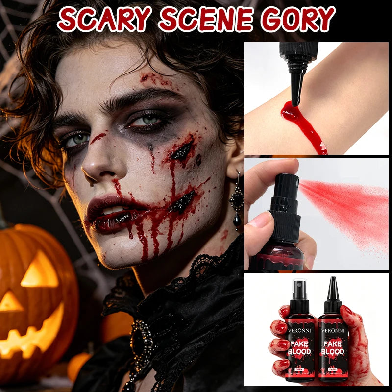 Fake Blood Spray – Washable Halloween SFX Body Paint 50ml SFX Body Paint Spray QXL