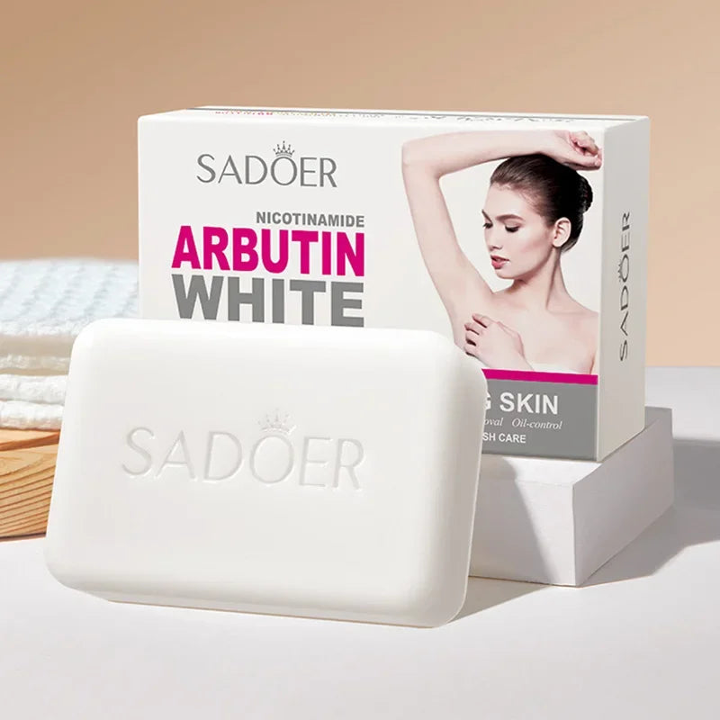 SADOER Niacinamide Arbutin Brightening Facial Soap Cleanser Facial Cleansing Soap QXL Default Title