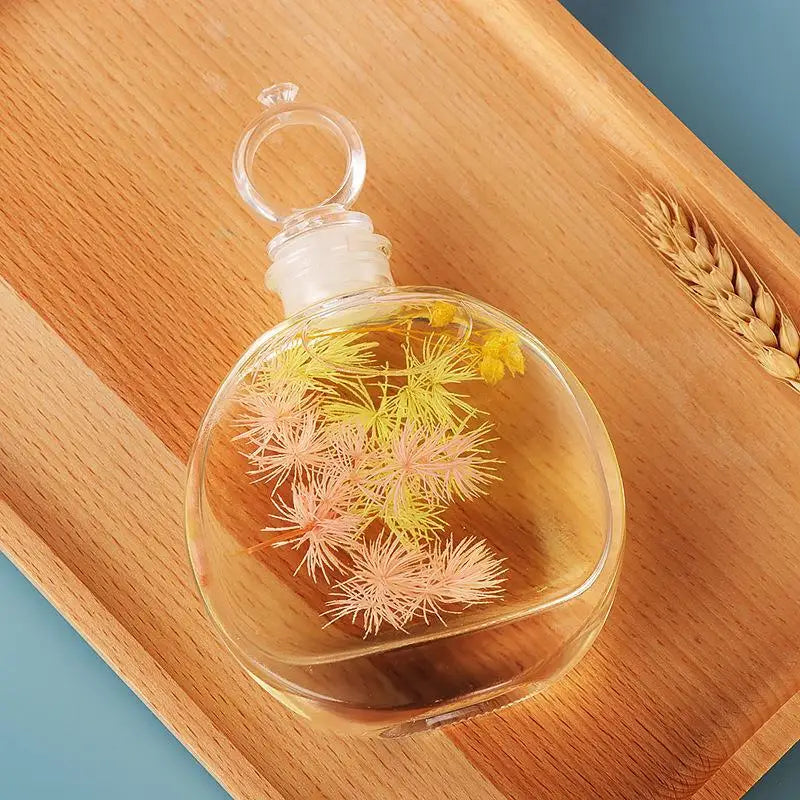 100ml Round Glass Bottle with Stopper | Perfume & Essential Oils Glass Perfume Bottle QXL