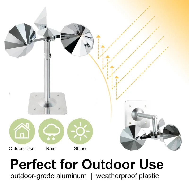 Dreamburgh Reflective Bird Repeller Wind-Powered Swivel Spinner Bird Repeller Spinner QXL