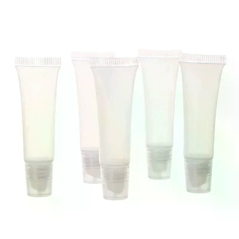 10-Pack 5ml Clear Empty Lip Gloss Tubes | DIY Balm Squeeze Lip Gloss Tubes QXL