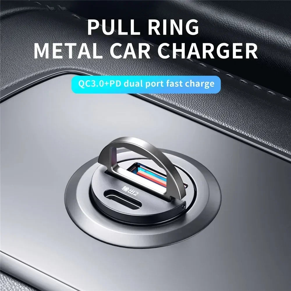 Mini 200W USB-C PD QC Car Charger | Fast Charging Adapter USB Car Charger QXL