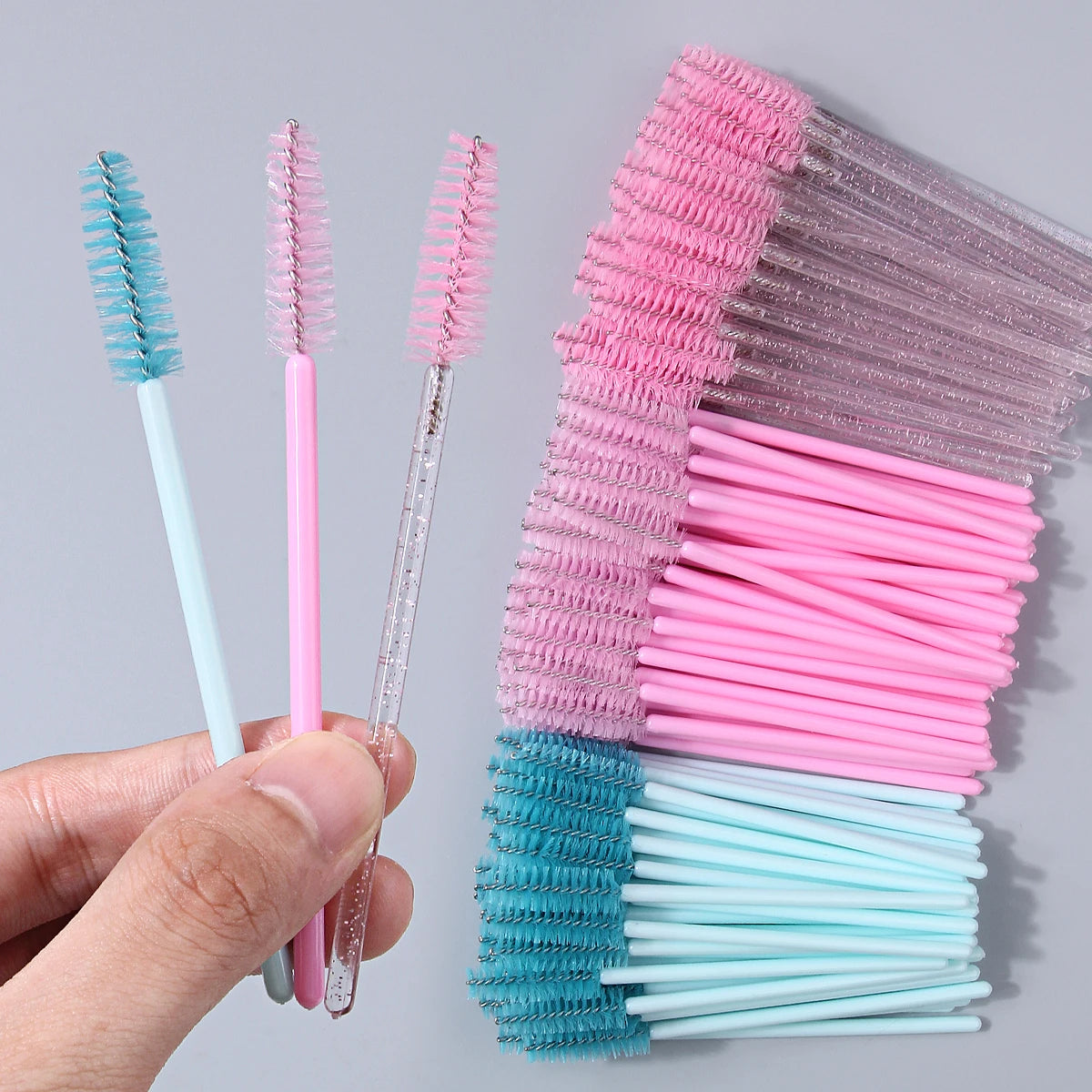 50-Pack Crystal Mascara Wands & Lash Spoolies | KOSSHOW