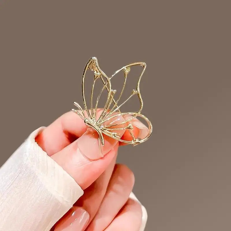 Elegant Hollow Butterfly Brooch Pin | Zinc Alloy Metal Brooch Pin QXL