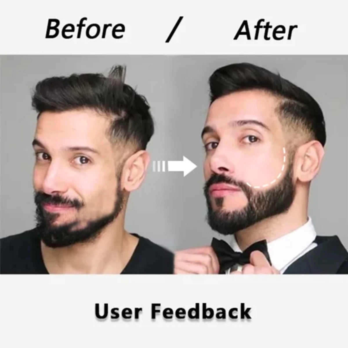 4-Tip Waterproof Beard Filler Pen & Brush Kit | East Moon Beard Filler Pen QXL