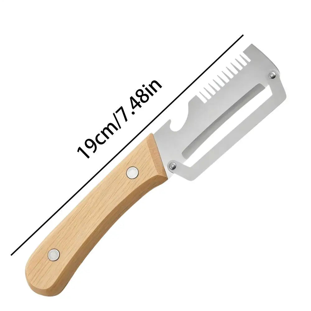 Stainless Steel Vegetable Peeler Wooden Handle | 2-Pack Vegetable Peeler Set QXL 2pcs