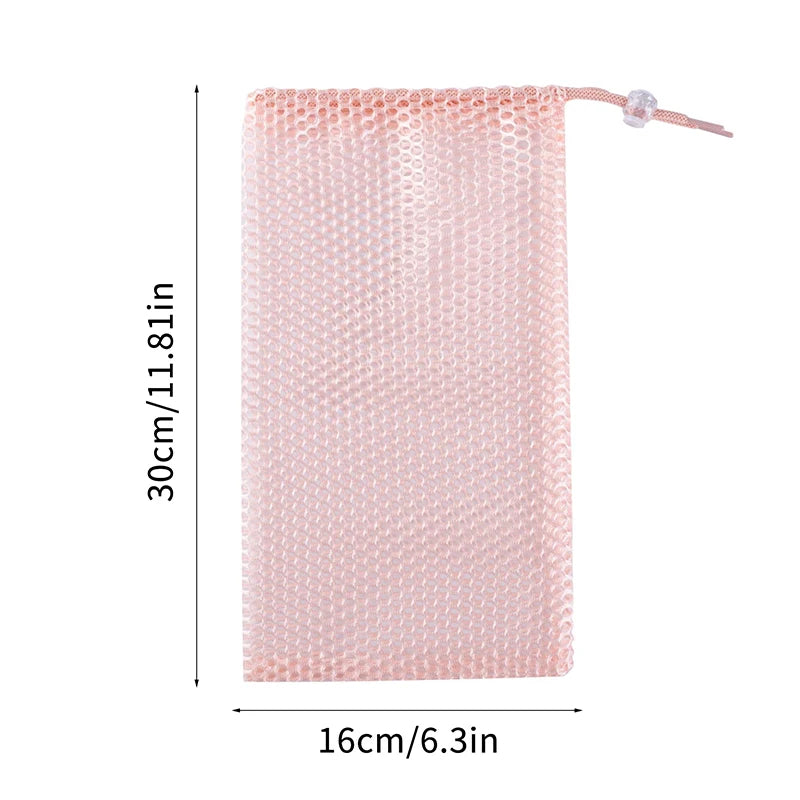 Drawstring Ballet Bag – Mesh Dance Shoe Bag for Girls Dance Drawstring Bag QXL Champagne